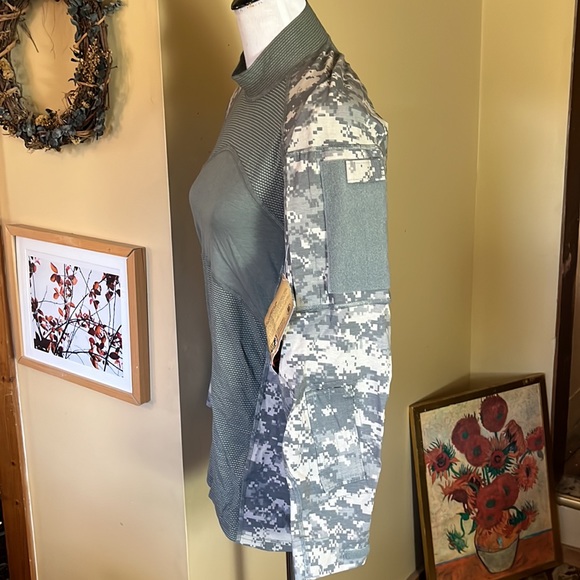 MASSIF Size Small Army ACU Camouflage  Flame Resistant Army Combat Shirt ACS NEW - Picture 5 of 14